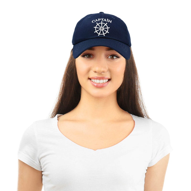 DALIX Captain Hat Sail Baseball Cap Boat Men Women Navy Blue - Image 5